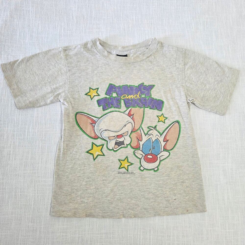 Vintage Pinky & The Brain Tee kids 7 *flaw